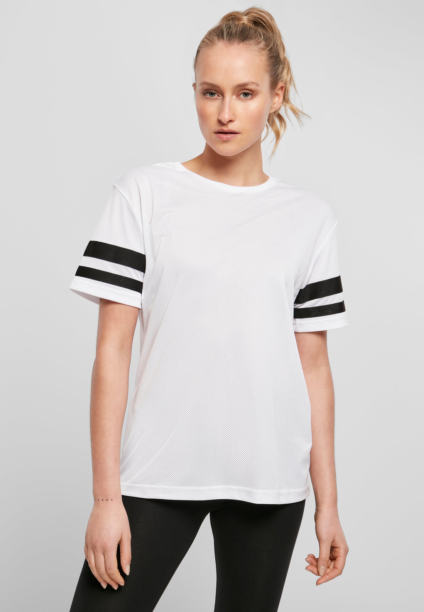 Ladies Mesh Stripe Tee (2 Farben)