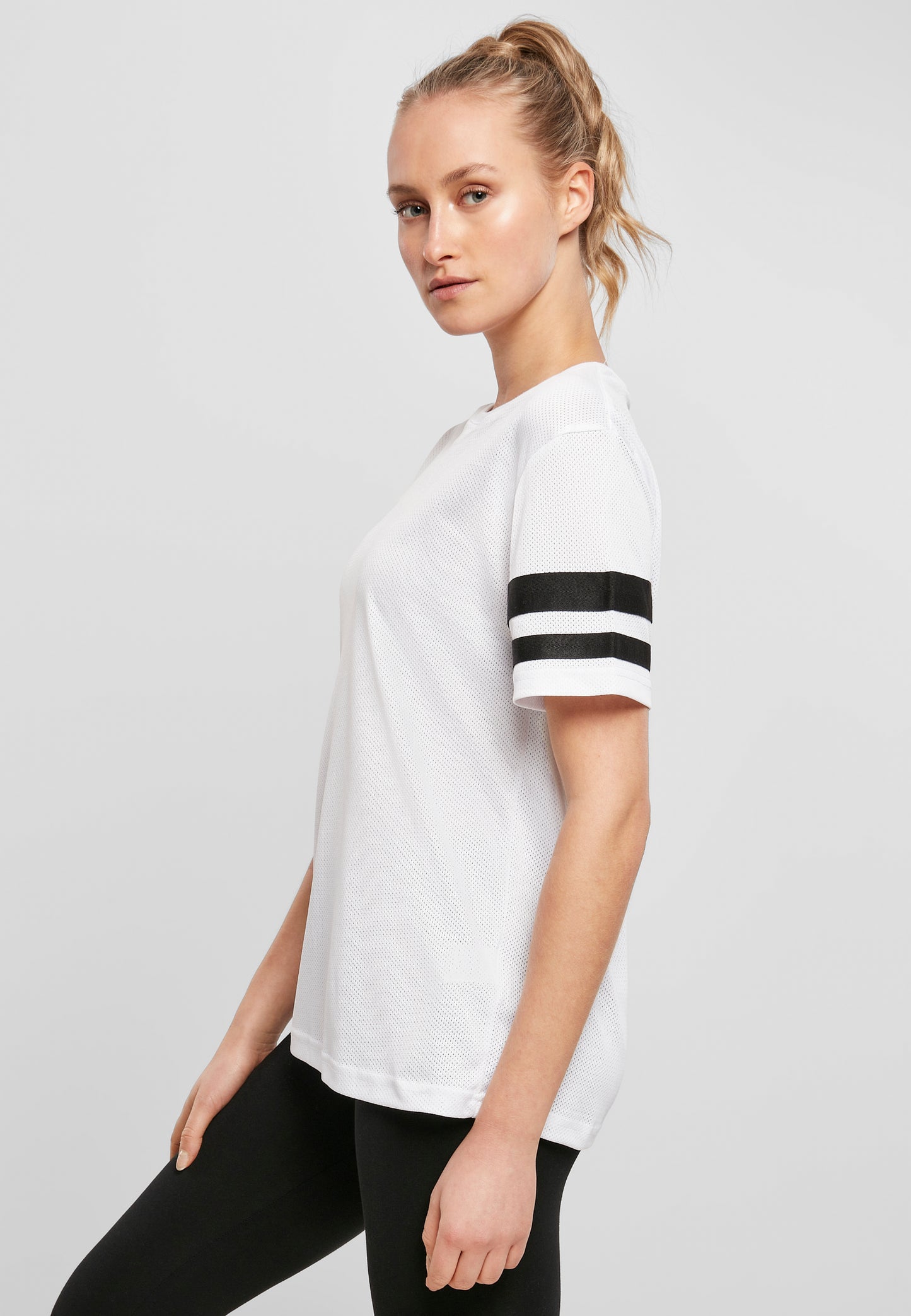 Ladies Mesh Stripe Tee (2 Farben)