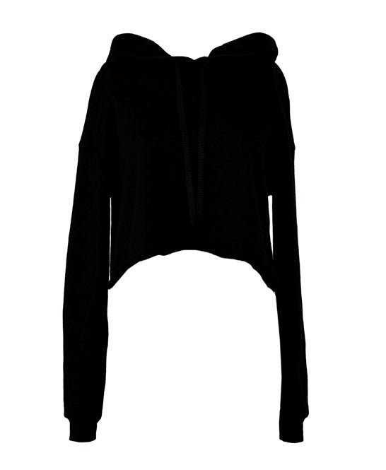 Ladies cropped fleece hoodie (6 Farben)