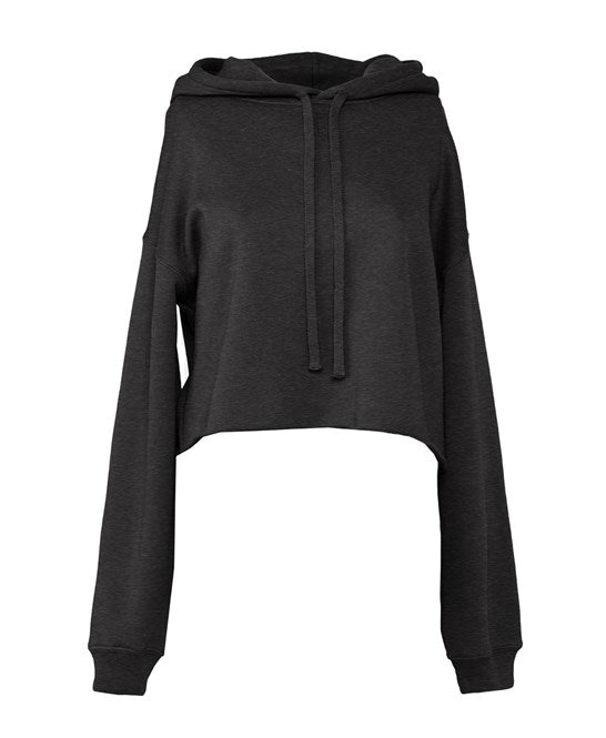 Ladies cropped fleece hoodie (6 Farben)