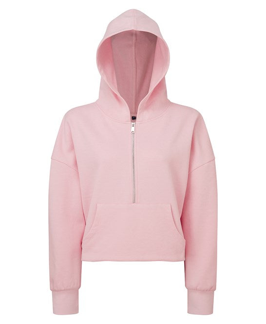 Ladies 1/2 zip oversized hoodie (8 Farben)