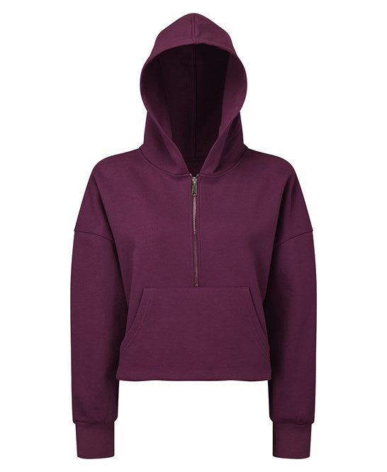 Ladies 1/2 zip oversized hoodie (8 Farben)